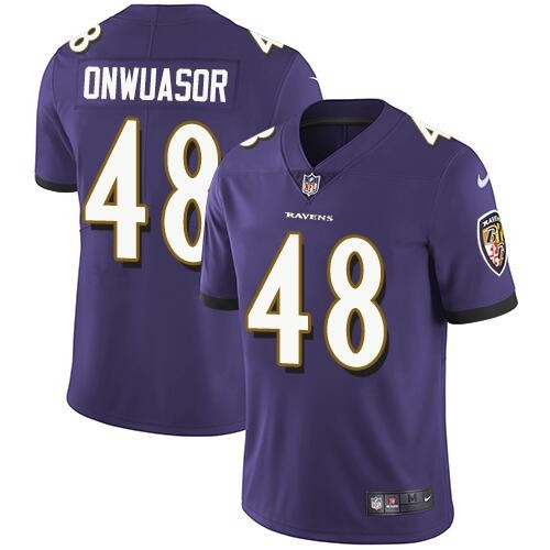Nike Ravens 48 Patrick Onwuasor Purple Vapor Untouchable Limited Jersey Nike Ravens 48 Patrick Onwuasor Purple Vapor Untouchable Limited Jersey