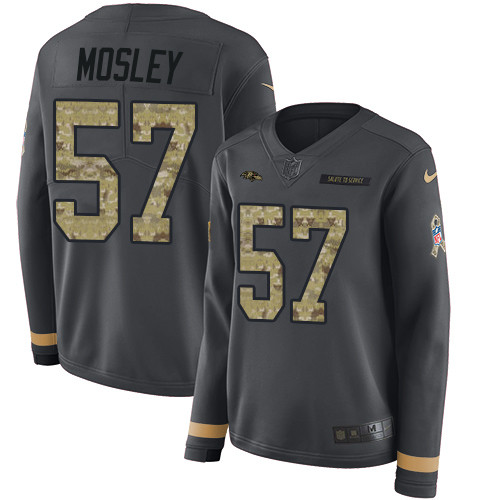 Nike Ravens #57 C.J. Mosley Anthracite Salute to Service Nike Ravens #57 C.J. Mosley Anthracite Salute to Service