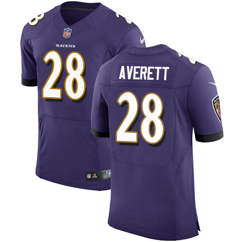 Nike Ravens #28 Anthony Averett Purple Team Color Men's Stitched NFL Vapor Untouchable Elite Jersey Nike Ravens #28 Anthony Averett Purple Team Color Men's Stitched NFL Vapor Untouchable Elite Jersey
