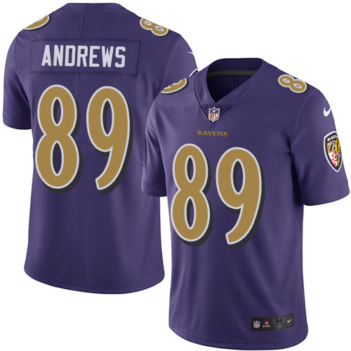 Nike Ravens #89 Mark Andrews Purple Men's Stitched NFL Limited Rush Jersey Nike Ravens #89 Mark Andrews Purple Men's Stitched NFL Limited Rush Jersey