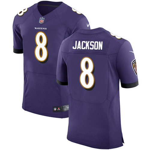 Nike Ravens #8 Lamar Jackson Purple Team Color Men's Stitched NFL Vapor Untouchable Elite Jersey Nike Ravens #8 Lamar Jackson Purple Team Color Men's Stitched NFL Vapor Untouchable Elite Jersey