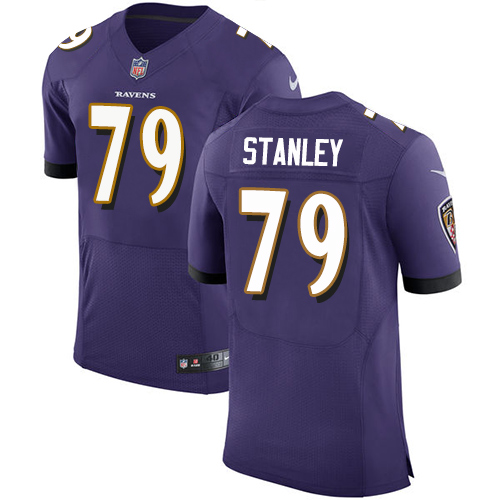 Nike Ravens #79 Ronnie Stanley Purple Team Color Men's Stitched NFL Vapor Untouchable Elite Jersey Nike Ravens #79 Ronnie Stanley Purple Team Color Men's Stitched NFL Vapor Untouchable Elite Jersey