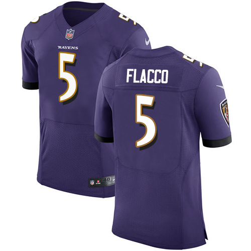 Nike Ravens #5 Joe Flacco Purple Team Color Men's Stitched NFL Vapor Untouchable Elite Jersey Nike Ravens #5 Joe Flacco Purple Team Color Men's Stitched NFL Vapor Untouchable Elite Jersey