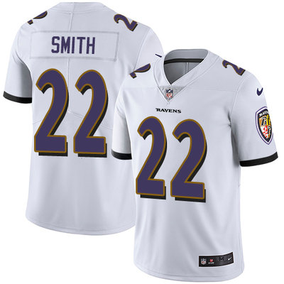 Nike Ravens #22 Jimmy Smith White Men's Stitched NFL Vapor Untouchable Limited Jersey Nike Ravens #22 Jimmy Smith White Men's Stitched NFL Vapor Untouchable Limited Jersey