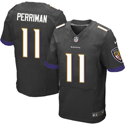 Nike Ravens #11 Breshad Perriman Black Alternate Men's Stitched NFL New Elite Jersey Nike Ravens #11 Breshad Perriman Black Alternate Men's Stitched NFL New Elite Jersey