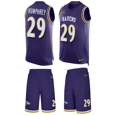 Nike Ravens #29 Marlon Humphrey Purple Team Color Men's Stitched NFL Limited Tank Top Suit