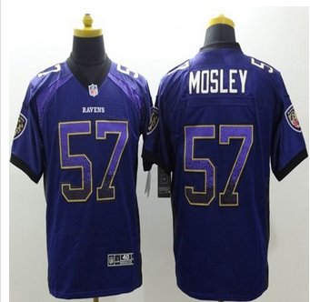 New Baltimore ravens #57 C.J. Mosley Purple Team Color Men's Stitched NFL Elite Drift Fashion Jersey