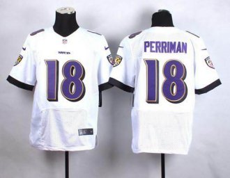 Nike Baltimore ravens #18 Breshad Perriman White Men's Stitched NFL New Elite Jersey Nike Baltimore ravens #18 Breshad Perriman White Men's Stitched NFL New Elite Jersey