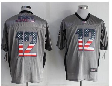 NEW Baltimore Ravens #12 Jacoby Jones Grey NFL Elite USA Flag Fashion jersey NEW Baltimore Ravens #12 Jacoby Jones Grey NFL Elite USA Flag Fashion jersey