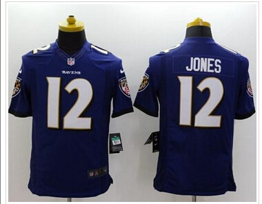 NEW Baltimore Ravens #12 Jacoby Jones Purple Team Color NFL New Limited Jersey NEW Baltimore Ravens #12 Jacoby Jones Purple Team Color NFL New Limited Jersey