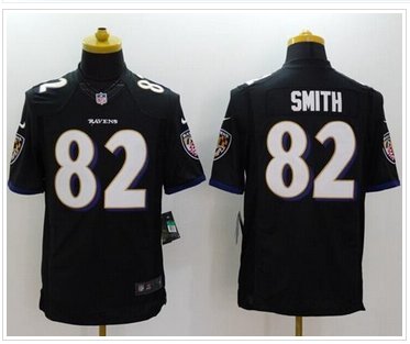 NEW Baltimore Ravens #82 Torrey Smith Black Alternate NFL New Limited Jersey