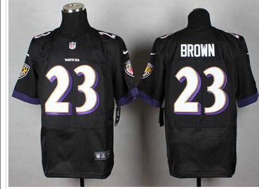 New Baltimore Ravens #23 Chykie Brown Black Alternate NFL New Elite Jersey New Baltimore Ravens #23 Chykie Brown Black Alternate NFL New Elite Jersey