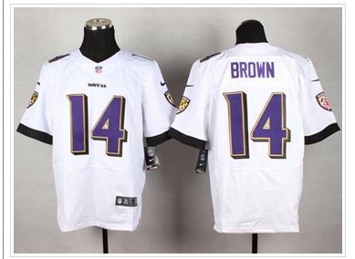 New Baltimore Ravens #23 Chykie Brown White NFL New Elite Jersey (1)