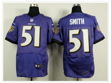 NEW Baltimore Ravens #51 Daryl Smith Purple Team Color NFL New Elite Jersey