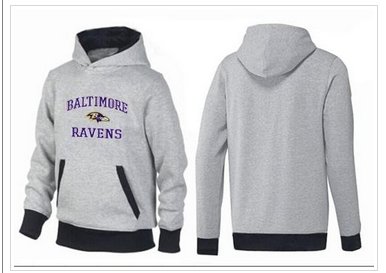Baltimore Ravens Heart & Soul Pullover Hoodie Grey & Black