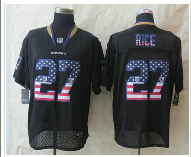 New Baltimore Ravens #27 Ray Rice USA Flag Fashion Black Elite Jerseys New Baltimore Ravens #27 Ray Rice USA Flag Fashion Black Elite Jerseys