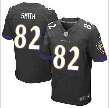 NEW Baltimore Ravens #82 Torrey Smith Black Stitched NFL New Elite Jersey