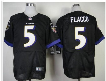 NEW Baltimore Ravens #5 Joe Flacco Black Stitched NFL New Elite Jersey NEW Baltimore Ravens #5 Joe Flacco Black Stitched NFL New Elite Jersey