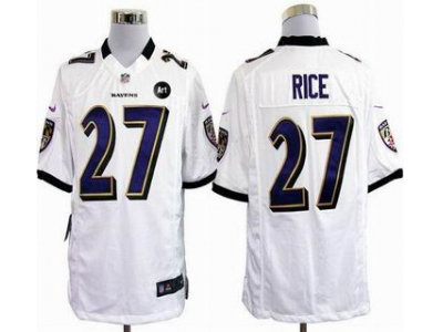 NEW Baltimore Ravens #27 ray rice white jerseys(Game Art Patch) NEW Baltimore Ravens #27 ray rice white jerseys(Game Art Patch)