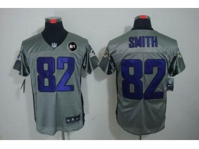 NEW Baltimore Ravens #82 Torrey Smith grey jerseys(Elite shadow Art Patch) NEW Baltimore Ravens #82 Torrey Smith grey jerseys(Elite shadow Art Patch)