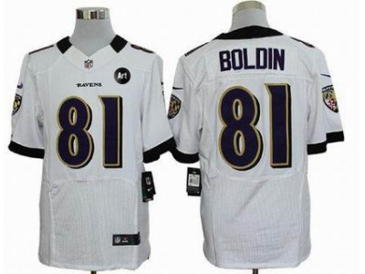 NEW Baltimore Ravens #81 Anquan Boldin white jerseys(Elite Art Patch) NEW Baltimore Ravens #81 Anquan Boldin white jerseys(Elite Art Patch)
