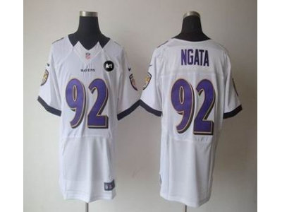 NEW Baltimore Ravens #92 Haloti Ngata white jerseys(Elite Art Patch) NEW Baltimore Ravens #92 Haloti Ngata white jerseys(Elite Art Patch)