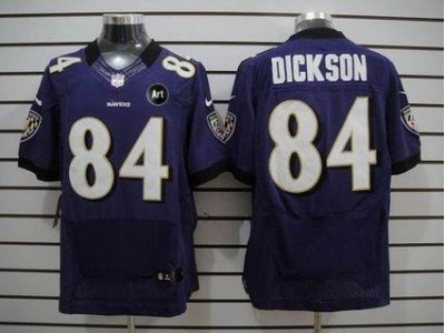 NEW Baltimore Ravens #84 Dickson purple jerseys(Elite Art Patch) NEW Baltimore Ravens #84 Dickson purple jerseys(Elite Art Patch)