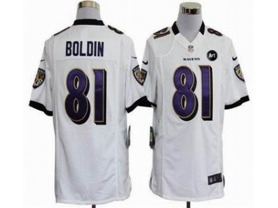 NEW Baltimore Ravens #81 Anquan Boldin white jerseys(Game Art Patch) NEW Baltimore Ravens #81 Anquan Boldin white jerseys(Game Art Patch)