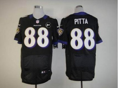 NEW Baltimore Ravens #88 pitta black jerseys(Elite Art Patch)