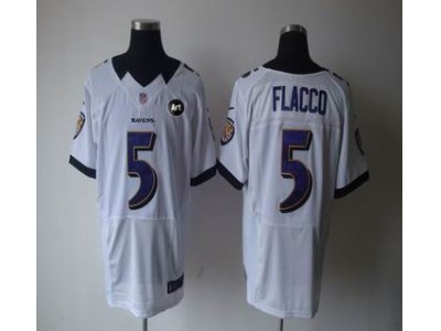 NEW Baltimore Ravens #5 flacco white jerseys(Elite Art Patch) NEW Baltimore Ravens #5 flacco white jerseys(Elite Art Patch)