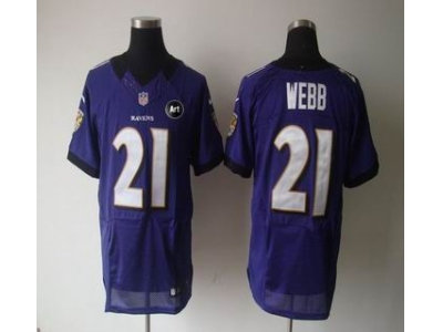NEW Baltimore Ravens #21 webb purple jerseys(Elite Art Patch) NEW Baltimore Ravens #21 webb purple jerseys(Elite Art Patch)