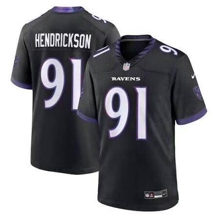 Baltimore Ravens #91 Trey Hendrickson Black 2026 Vapor Limited Jersey Baltimore Ravens #91 Trey Hendrickson Black 2026 Vapor Limited Jersey