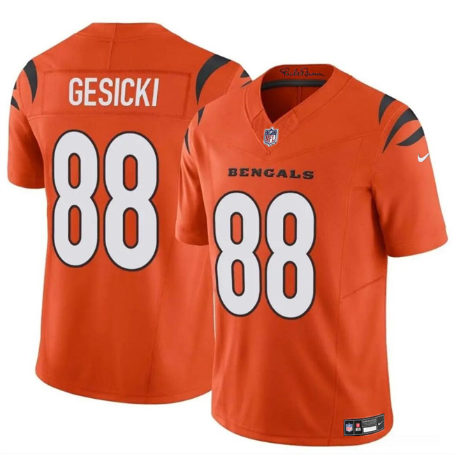 Men's Cincinnati Bengals #88 Mike Gesicki Orange 2024 F.U.S.E. Vapor Untouchable Limited Stitched Jersey Men's Cincinnati Bengals #88 Mike Gesicki Orange 2024 F.U.S.E. Vapor Untouchable Limited Stitched Jersey