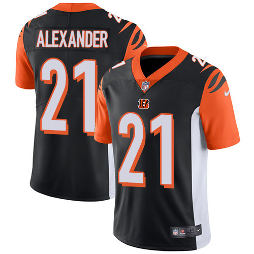 Nike Bengals #21 Mackensie Alexander Black Team Color Men's Stitched NFL Vapor Untouchable Limited Jersey Nike Bengals #21 Mackensie Alexander Black Team Color Men's Stitched NFL Vapor Untouchable Limited Jersey