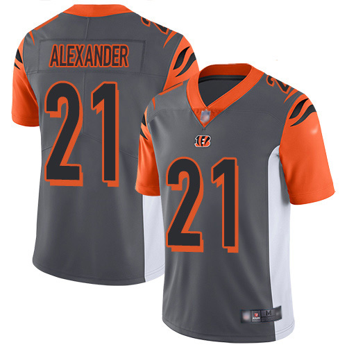 Nike Bengals #21 Mackensie Alexander Silver Men's Stitched NFL Limited Inverted Legend Jersey Nike Bengals #21 Mackensie Alexander Silver Men's Stitched NFL Limited Inverted Legend Jersey