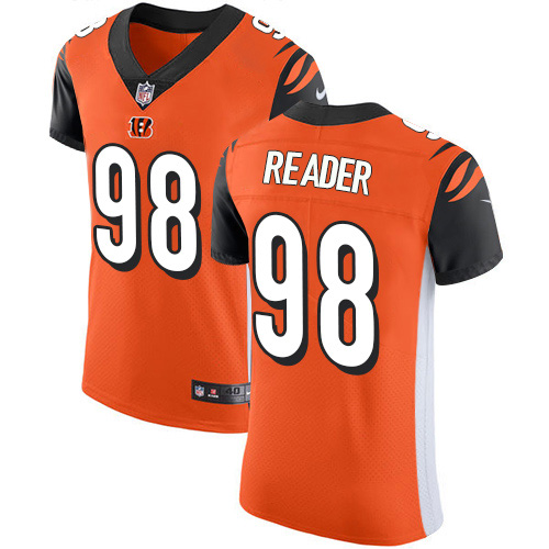 Nike Bengals #98 D.J. Reader Orange Alternate Men's Stitched NFL New Elite Jersey Nike Bengals #98 D.J. Reader Orange Alternate Men's Stitched NFL New Elite Jersey
