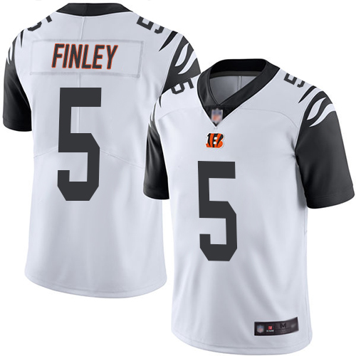 Bengals #5 Ryan Finley White Men's Stitched Football Limited Rush Jersey Bengals #5 Ryan Finley White Men's Stitched Football Limited Rush Jersey