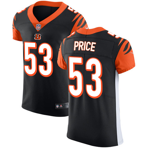 Nike Bengals #53 Billy Price Black Team Color Men's Stitched NFL Vapor Untouchable Elite Jersey Nike Bengals #53 Billy Price Black Team Color Men's Stitched NFL Vapor Untouchable Elite Jersey