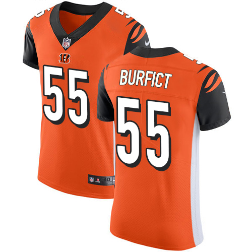 Nike Bengals #55 Vontaze Burfict Orange Alternate Men's Stitched NFL Vapor Untouchable Elite Jersey