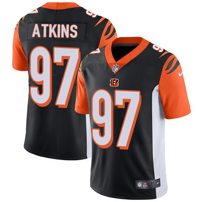 Nike Bengals #97 Geno Atkins Black Team Color Men's Stitched NFL Vapor Untouchable Limited Jersey