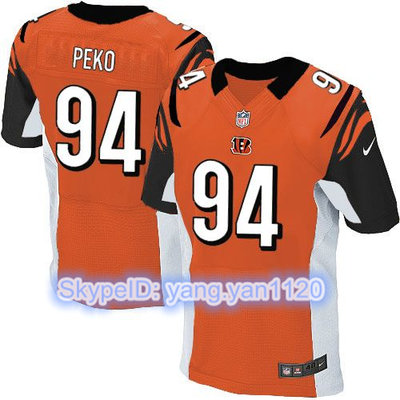 Nike Bengals #94 Domata Peko Orange Alternate Men's Stitched NFL Elite Jersey