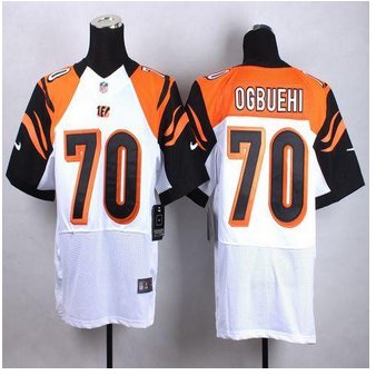 New Cincinnati Bengals #70 Cedric Ogbuehi White Men's Stitched NFL Elite Jersey