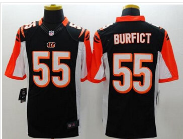 New Cincinnati Bengals #55 Vontaze Burfict Black Team Color NFL Limited Jersey