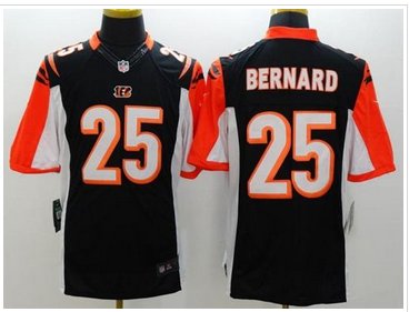New Cincinnati Bengals #25 Giovani Bernard Black Team Color NFL Limited Jersey
