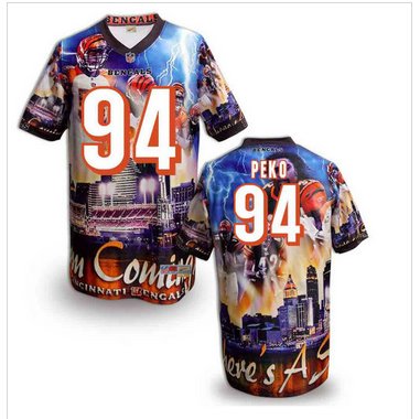 Cincinnati Bengals #94 Domata Peko Stitched NFL Elite Fanatical Version Jersey (2)