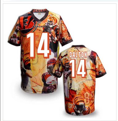 Cincinnati Bengals #14 Andy Dalton Stitched NFL Elite Fanatical Version Jersey (7)