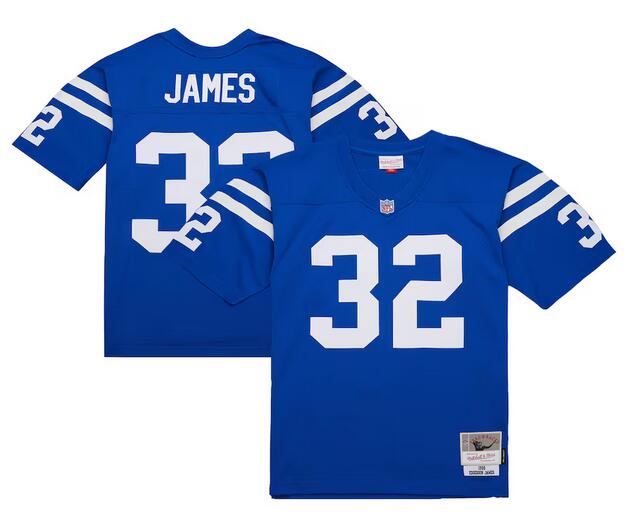 Men's Indianapolis Colts #32 Edgerrin James Royal 1999 Stitched Football Jersey Men's Indianapolis Colts #32 Edgerrin James Royal 1999 Stitched Football Jersey