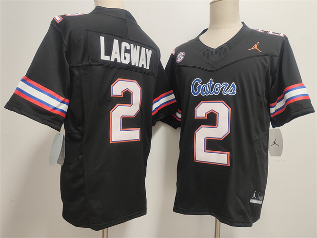Men's Florida Gators #2 DJ Lagway Black F.U.S.E. Stitched Jersey Men's Florida Gators #2 DJ Lagway Black F.U.S.E. Stitched Jersey