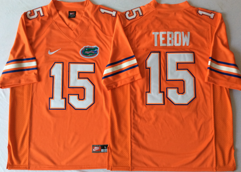 Florida Gators 15 Tim Tebow Orange College Football Jersey Florida Gators 15 Tim Tebow Orange College Football Jersey