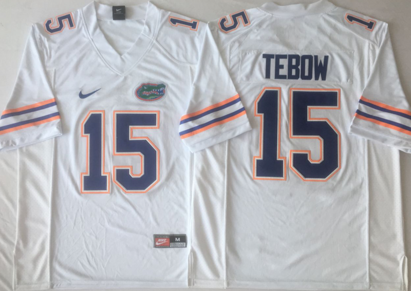 Florida Gators 15 Tim Tebow White College Football Jersey Florida Gators 15 Tim Tebow White College Football Jersey
